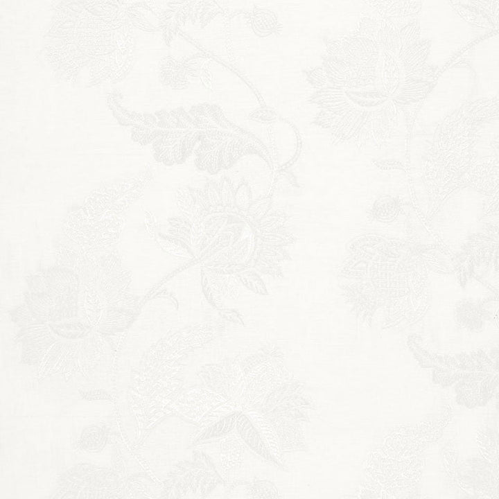 Gabriella Embroidered Sheer Ivory 67700 by Schumacher Designer Fabric ESSENTIALS: SHEERS & CASEMENTS II LINEN 70% RAYON 30% INDIA </p><p>Repeat: Horizontal: 17 1/8" (43CM) and Vertical: 25 1/4" (64CM) 51.375 - Swanky Fabrics -