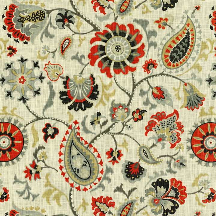 Siren Song Graphite 677163 by Waverly Fabric - 100%Cotton U.S.A. Horizontal: 27 and Vertical: 27 54 - Fabric Carolina -