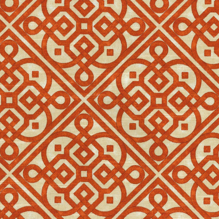 Lace It Up Persimmon 677262 by Waverly Fabric - 100% COTTON USA Horizontal: 6.75 and Vertical: 6.75 54 - Fabric Carolina -