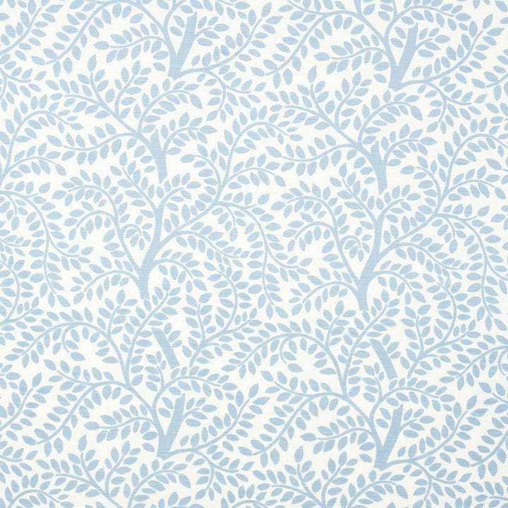 Temple Garden Ii Sky On Ivory 179503 by Schumacher Fabric Preppy Chic 13.5" - Fabric Carolina -