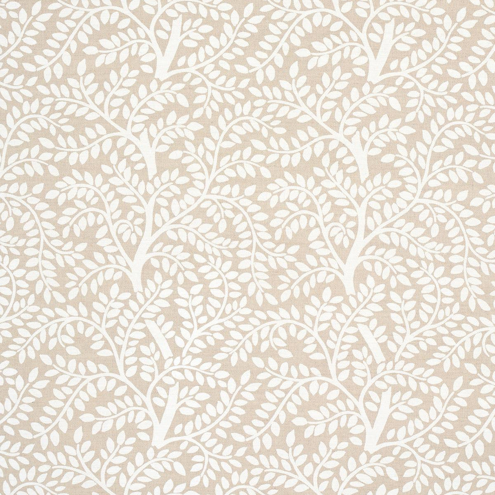 Temple Garden Ii Ivory On Unbleached 179504 by Schumacher Fabric Preppy Chic 13.5" - Fabric Carolina -