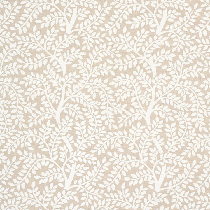 Temple Garden Ii Ivory On Unbleached 179504 by Schumacher Fabric Preppy Chic 13.5" - Fabric Carolina -