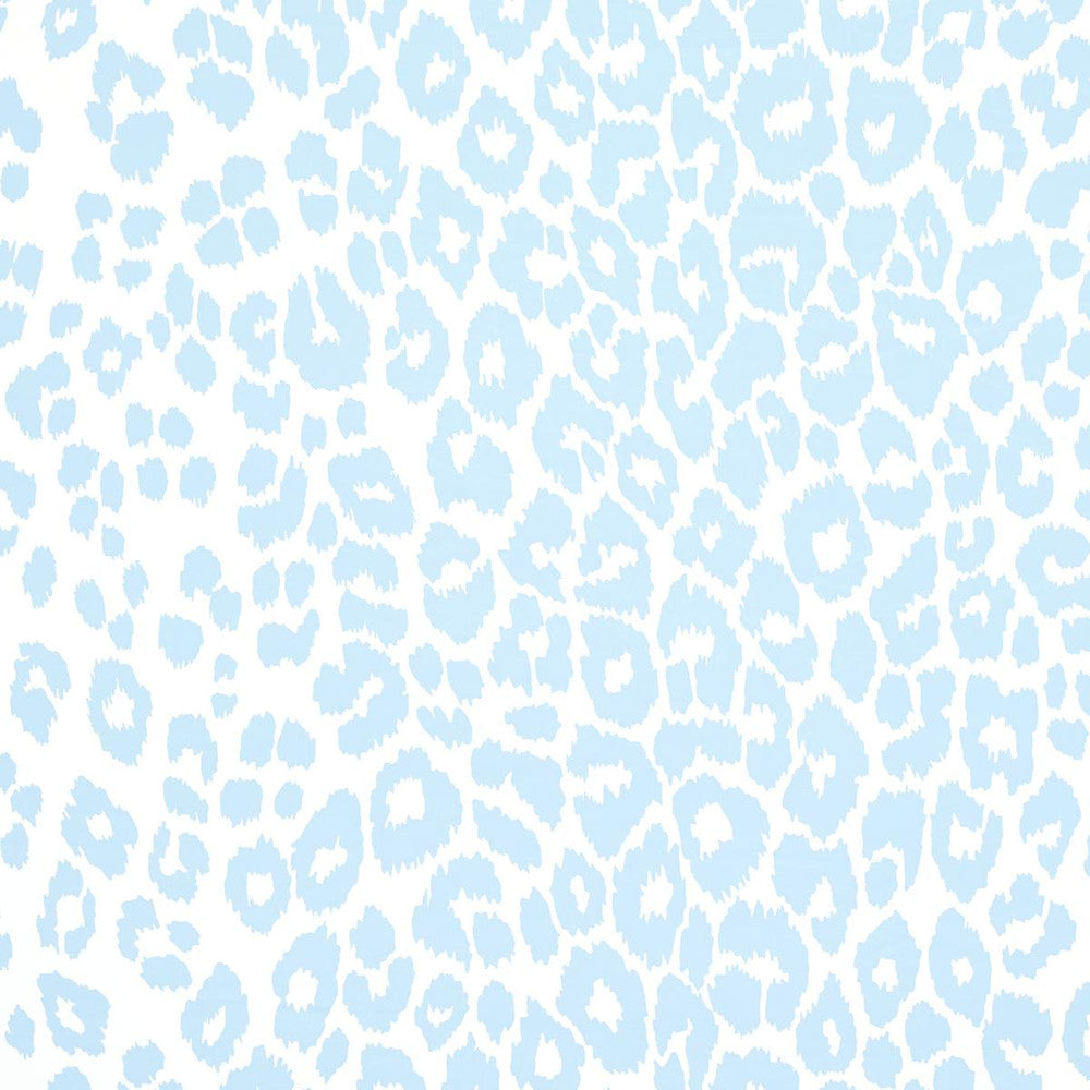 Iconic Leopard Sky 5007014 by Schumacher Wallpaper Preppy Chic 27.0" - Fabric Carolina -