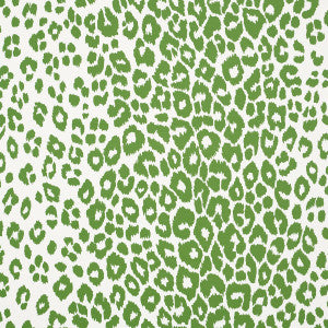 Iconic Leopard Green 5007015 by Schumacher Wallpaper