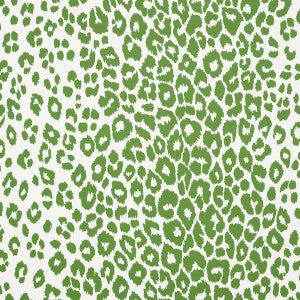 Iconic Leopard Green 5007015 by Schumacher Wallpaper