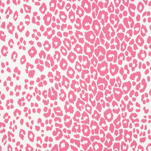 Iconic Leopard Pink 5007016 by Schumacher Wallpaper