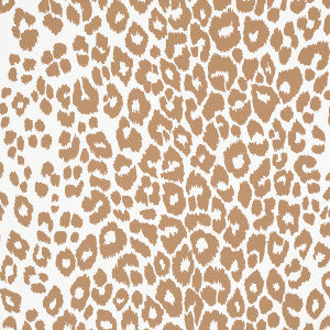 Iconic Leopard Camel 5007017 by Schumacher Wallpaper