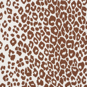 Iconic Leopard Brown 5007018 by Schumacher Wallpaper