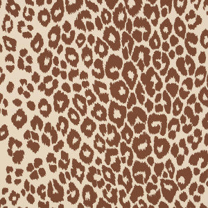 Iconic Leopard Brown On Neutral 5007019 by Schumacher Wallpaper