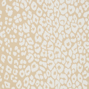 Iconic Leopard Ivory On Neutral 5007020 by Schumacher Wallpaper