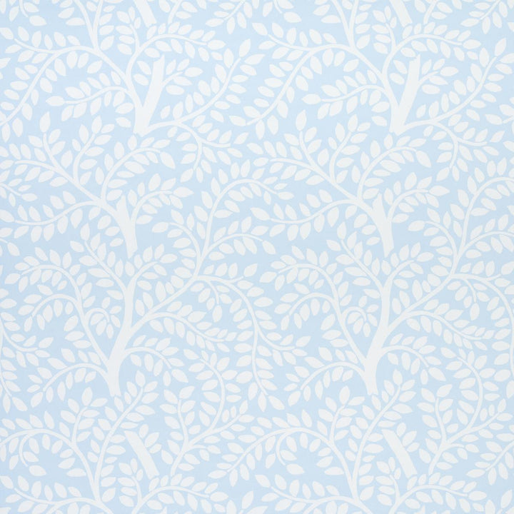 Temple Garden Ii Sky 5011963 by Schumacher Wallpaper Preppy Chic 13.5" - Fabric Carolina -