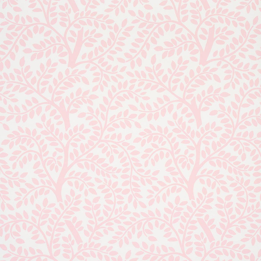 Temple Garden Ii Blush 5011964 by Schumacher Wallpaper Preppy Chic 13.5" - Fabric Carolina -