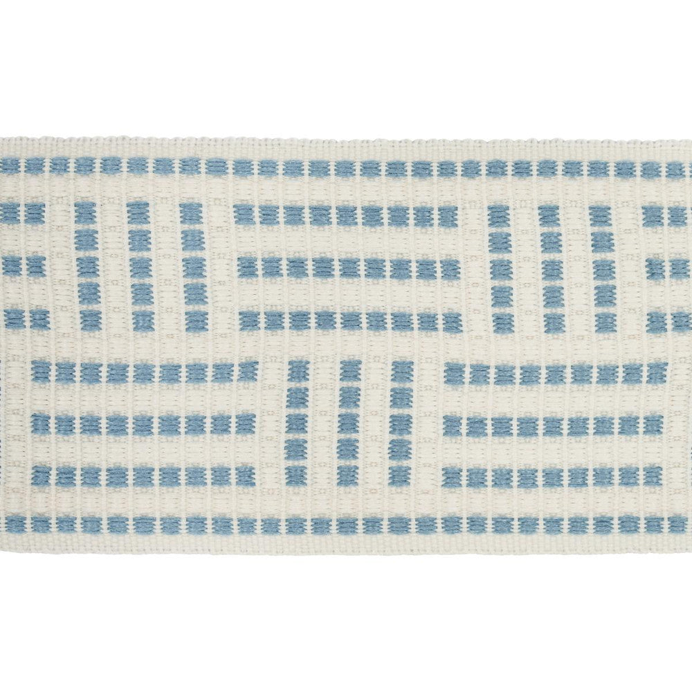 Brickell Tape Indoor/Outdoor Sky 75962 by Schumacher Trim Preppy Chic 2.5" - Fabric Carolina -