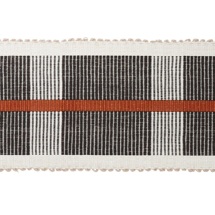 Calcada Tape Wide Rust 78974 by Schumacher Trim Stephanie Seal Brown - Fabric Carolina -