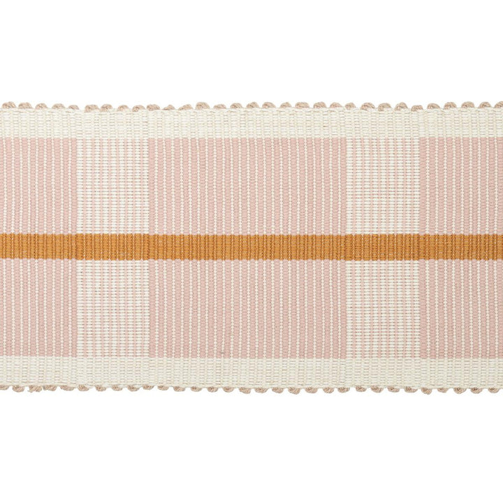 Calcada Tape Wide Rose Quartz 78976 by Schumacher Trim Stephanie Seal Brown - Fabric Carolina -