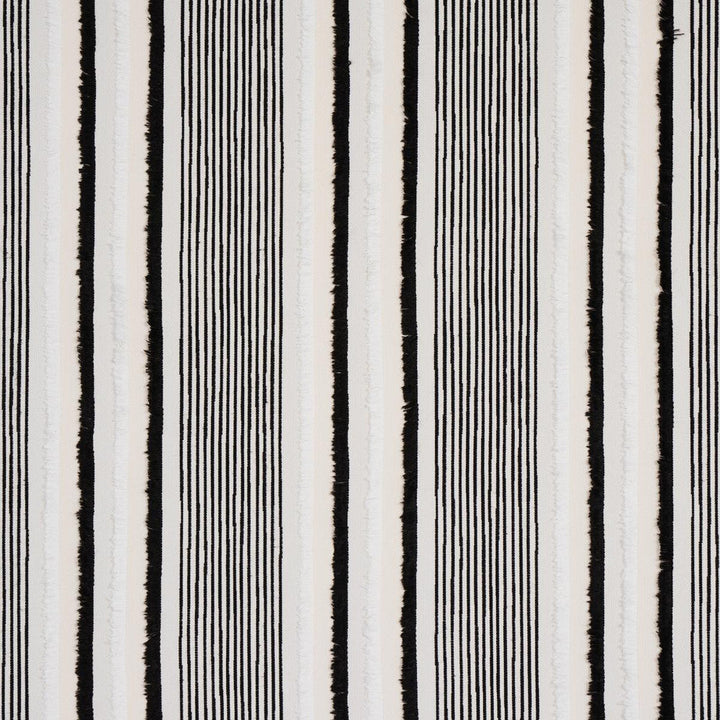 Billy Indoor/Outdoor Black 81110 by Schumacher Designer Fabric Indoor/Outdoor 8.89" - Swanky Fabrics -