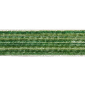 Gaspard Velvet Tape Narrow Emerald 81290 by Schumacher Trim