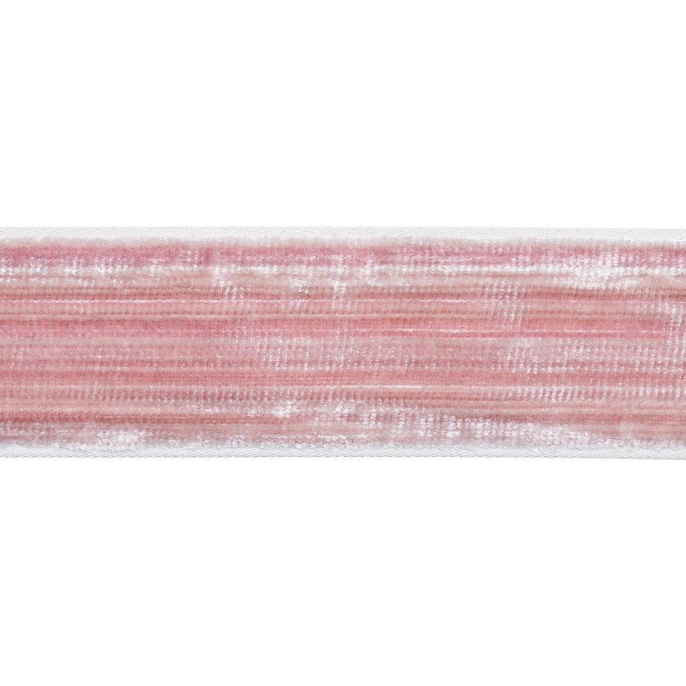 Gaspard Velvet Tape Narrow Blush 81292 by Schumacher Trim Velvet & Velvet Trims - Fabric Carolina -