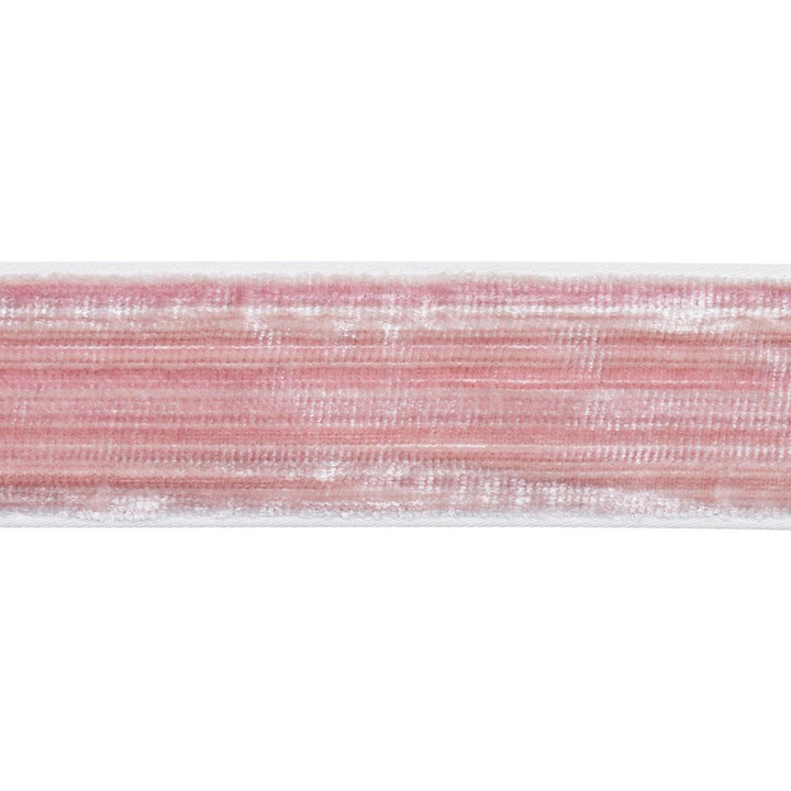 Gaspard Velvet Tape Narrow Blush 81292 by Schumacher Trim Velvet & Velvet Trims - Fabric Carolina -