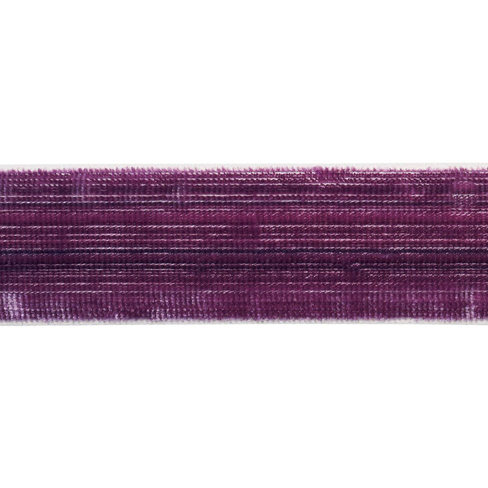 Gaspard Velvet Tape Narrow Eggplant 81293 by Schumacher Trim Velvet & Velvet Trims - Fabric Carolina -