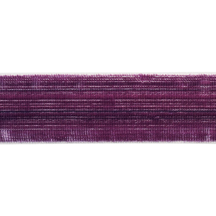 Gaspard Velvet Tape Narrow Eggplant 81293 by Schumacher Trim Velvet & Velvet Trims - Fabric Carolina -