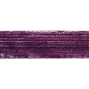 Gaspard Velvet Tape Narrow Eggplant 81293 by Schumacher Trim