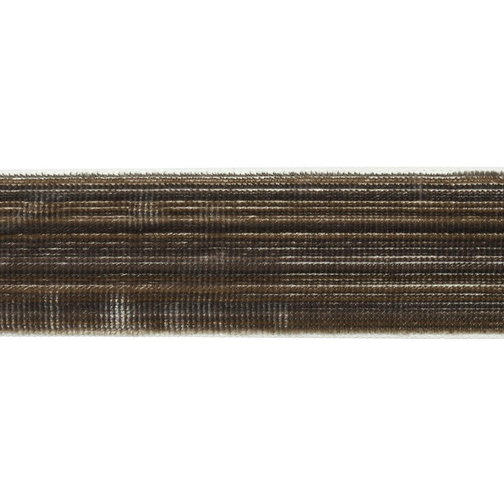 Gaspard Velvet Tape Narrow Charcoal 81294 by Schumacher Trim Velvet & Velvet Trims - Fabric Carolina -
