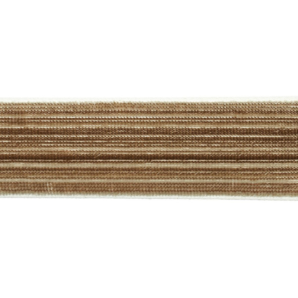 Gaspard Velvet Tape Narrow Gold 81295 by Schumacher Trim Velvet & Velvet Trims - Fabric Carolina -