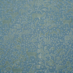 Arbor Forest Slate Blue 81310 by Schumacher Fabric