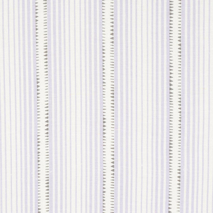 Moncorvo Lilac 176277 by Schumacher Designer Fabric Stripes Revisits 27.0" - Swanky Fabrics -