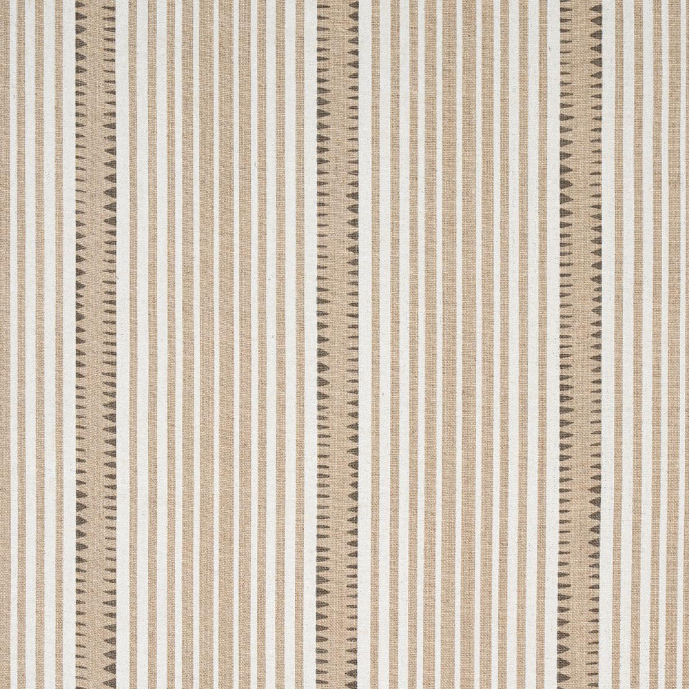 Moncorvo Natural 176278 by Schumacher Fabric Stripes Revisits 27.0" - Fabric Carolina -