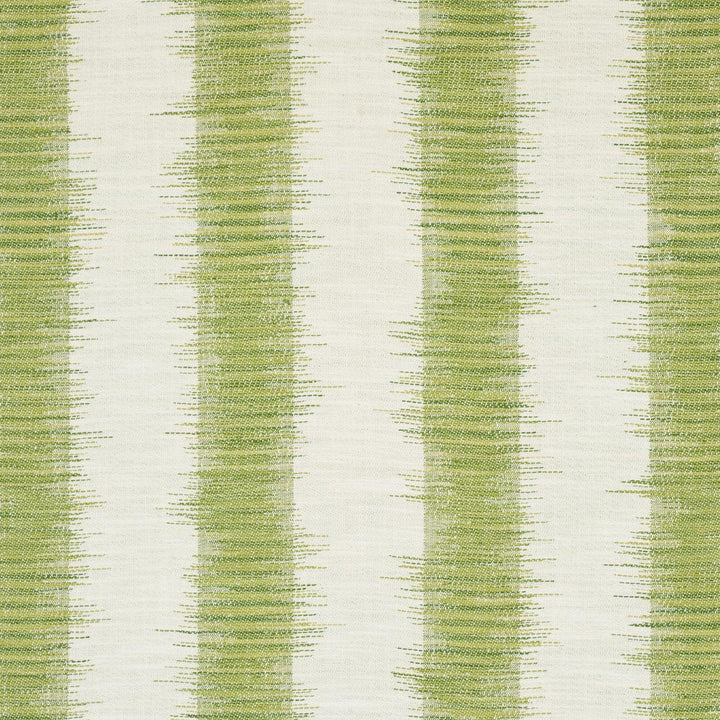 Attleboro Ikat Green 177814 by Schumacher Fabric Stripes Revisits 13.75" - Fabric Carolina -