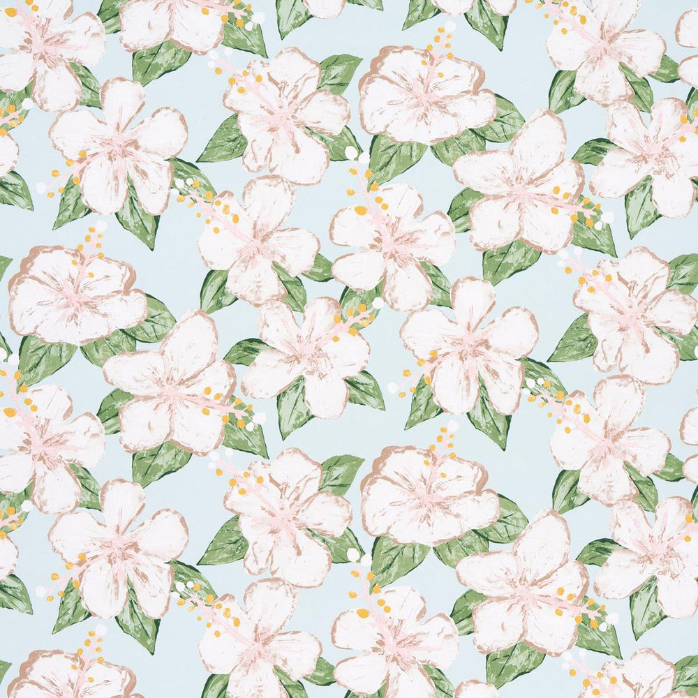 Fabienne Sky 5013810 by Schumacher Wallpaper Victor Glemaud - Fabric Carolina -