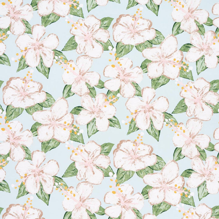 Fabienne Sky 5013810 by Schumacher Wallpaper Victor Glemaud - Fabric Carolina -