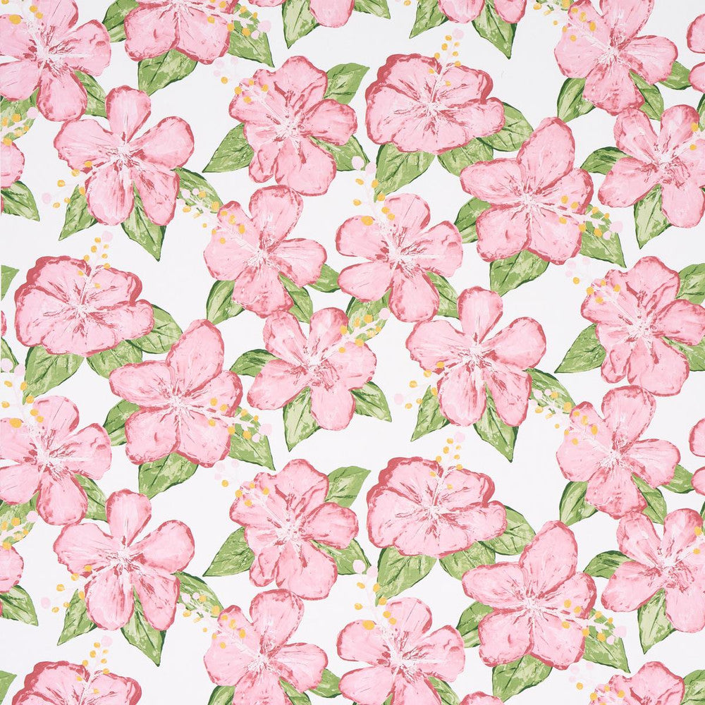 Fabienne Pink 5013811 by Schumacher Wallpaper Victor Glemaud - Fabric Carolina -