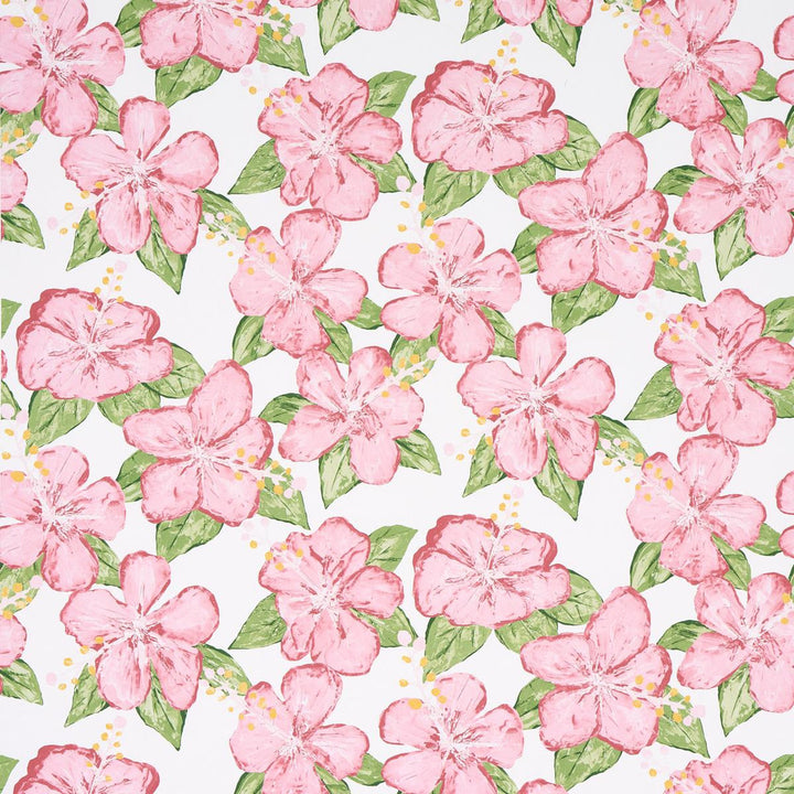 Fabienne Pink 5013811 by Schumacher Wallpaper Victor Glemaud - Fabric Carolina -