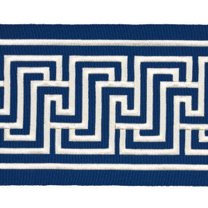 Labyrinth Tape Navy 66149 by Schumacher Trim