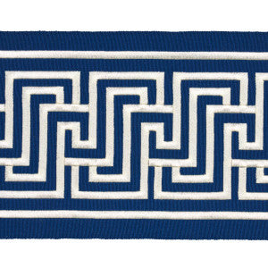 Labyrinth Tape Navy 66149 by Schumacher Trim
