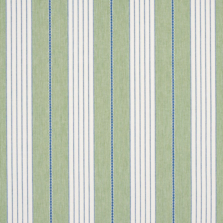 Audrey Stripe Green 71376 by Schumacher Fabric Stripes Revisits 4.75" - Fabric Carolina -