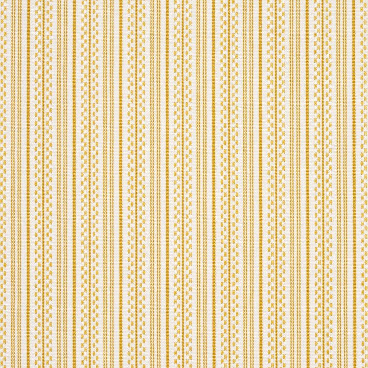 Jack Stripe Yellow 71417 by Schumacher Designer Fabric Stripes Revisits 1.12" - Swanky Fabrics -