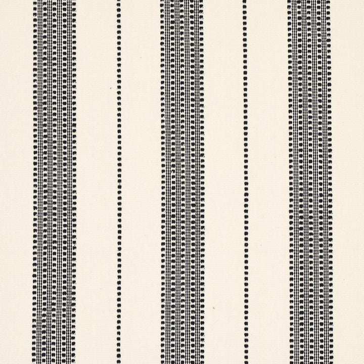 Lubeck Stripe Black 79094 by Schumacher Fabric Stripes Revisits 6.62" - Fabric Carolina -