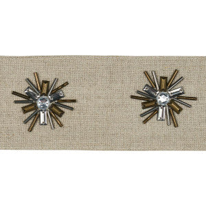 Constellation Beaded Tape Linen 81190 by Schumacher Trim
