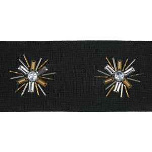 Constellation Beaded Tape Black 81191 by Schumacher Trim