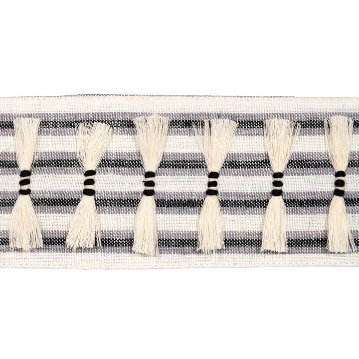 Eyelash Fringe Black 81201 by Schumacher Trim Embroidered And Embellished Trims - Fabric Carolina -