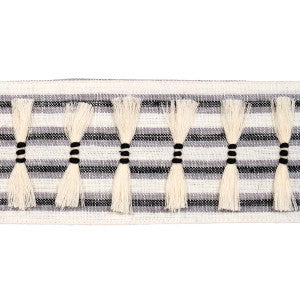 Eyelash Fringe Black 81201 by Schumacher Trim