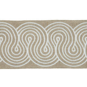 Giraldi Embroidered Linen 81251 by Schumacher Trim