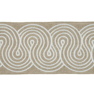 Giraldi Embroidered Linen 81251 by Schumacher Trim