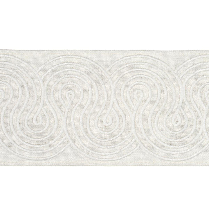 Giraldi Embroidered Ivory 81252 by Schumacher Trim Embroidered And Embellished Trims - Fabric Carolina -