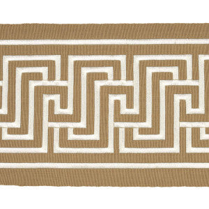 Labyrinth Tape Sand 81261 by Schumacher Trim