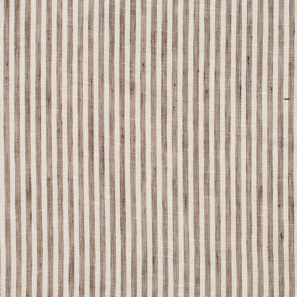 Tori Stripe Sheer Brown 81321 by Schumacher Designer Fabric Stripes Revisits - Swanky Fabrics -